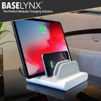 Scosche BLMD BaseLynx Vert Modular Charging Station for PD 3.0, USB-C and USB-A Devices, White