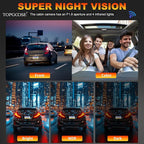 4 Channel Dash Cam 360° View, TOPGOOSE 2K Front and Rear Inside, Left Right Dash Camera for Cars, 5G WiFi & APP Control, with 64GB SD Card, G-Sensor, Night Vision, 24H Parking Mode