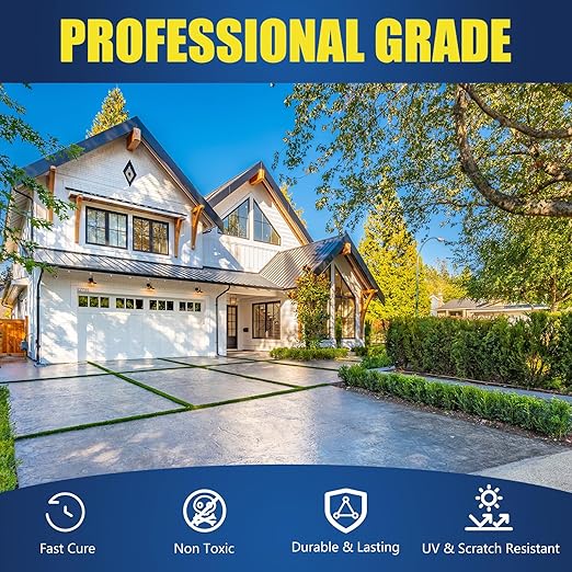 Super Wet Look Stone Sealer-2 Gallon, Durable & Long-Lasting Protection with High Gloss Finsh, Stain Proof, Against Water Damage & Dissolved Salts Natural Stone Sealer for Sandstone, Driveways