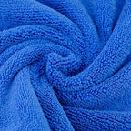 POLYTE Premium Microfiber Cleaning Towel,16x16 in 36 Pack (Blue,Gray,Yellow)