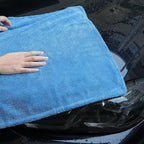 LIVOS Car Drying Towel, Premium Microfiber Towels for Cars, 1000GSM, Edgeless Twisted Loop Design, No Streaks, Scratches, or Water Spot, Absorbent Wash Towel, 18" x 24" (Blue&Grey)