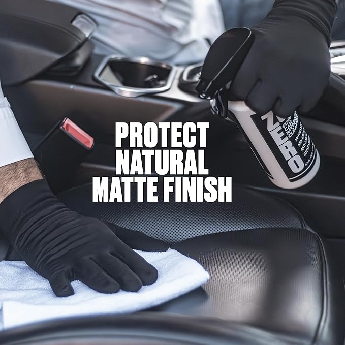 Zero Six - SiO2 Ceramic Interior Cleaner Spray W Microfiber- UV Protection-Anti Static- Anti-Stick Properties | Restores Rubber, Plastic, & Vinyl | Water-Based. Natural Shine