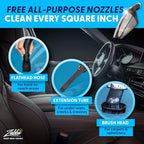 ThisWorx Car Vacuum Cleaner 2.0, Portable Handheld Mini Vacuums Cleaner W/ 16ft Cord, LED Light, Bag, & Attachments- Small Vac for RV, Boats, Travel, Car Accessories, Lightweight