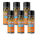 Gorilla Waterproof Patch & Seal Rubberized Sealant Spray, Black, 16 Ounce (Pack of 6) - Seals Out Water, Air, and Moisture