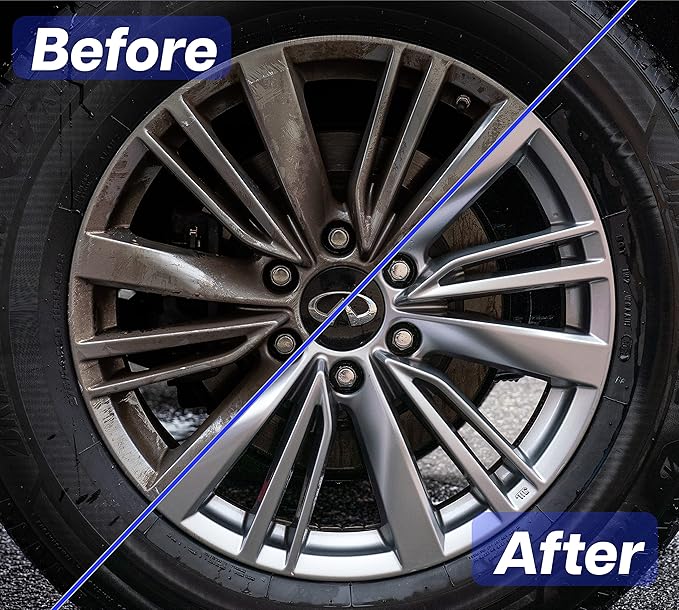 Gliptone Wheel and Rim Cleaner Magtastik Spray-On/Rinse Off with Glipguard, Professional Grade Spray for Car Detailing, Cleans and Protects, 22 Fl Oz