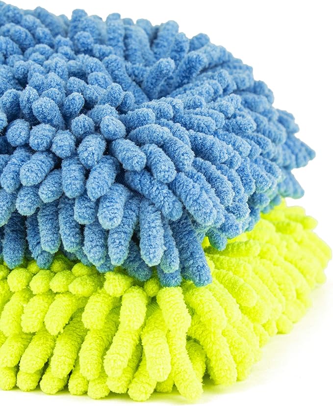 Zwipes Chenille Microfiber Premium Scratch-Free Car Wash Mitt, 2-Pack, Color may vary