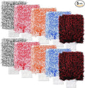 MAQUITA Microfiber Car Wash Mitt, 10Pcs Car Sponge Glove Wrapped in Soft, Plush Fiber Cloth Material, Safe Washing with Any Car Soap, Bucket for Cars Motorcycles Suvs Trucks Boats
