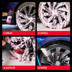 Griot's Garage 3-in-1 Wheel-Tire-Mat Cleaner for Car Detailing, Auto Cleaning Gel for Trucks, SUVs, Jeeps, RVs and More, 10825, 25oz