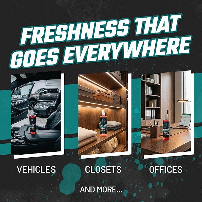 Gottom Air Freshener Spray - Long Lasting Odor Eliminator - 16 oz (Burnout BubbleGum) - Car Scent, Auto Odor Remover, Fresh Fragrance, Air Freshener for Trucks, SUVs, RVs, New Car Smell