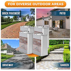 DeckGeneral High Gloss Masonry Sealer 5745 - Heavy Duty Outdoor Concrete Sealer - Multi-Purpose Acrylic-Based Waterproof Coating for Bricks, Mortar, Patio, Stairs, Walls, Pavement -Case of 4(1 Gal)