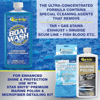 STAR BRITE Concentrated Boat Wash - Heavy-Duty, Non-Streak Formula for Sparkling Hulls, Decks, Chrome and Fittings - Fresh Blueberry Scent