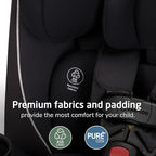 Maxi-Cosi Pria Max 3-in-1 Convertible Car Seat, Infant to Toddler Car Seat, ClipQuick Magnetic Chest Clip, Quick-Install Latch, Machine-Washable Cover, 5-100 lbs, Caspian Caviar