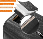 Trunk Organizer for suv,car storage organizer,lid Box,PU Leather & PP Honeycomb Board,Fixed with screws extremely sturdy,Collapsible and Adjustable,15''L x 13''W x 12.4''H,2K inches³(size B)