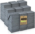 TEAWOO Gray Microfiber Cleaning Cloths Bulk-400 Pack, Gray Microfiber Towels for Cars, Ultra Absorbent Wash Cloths, Lint-Free Streak-Free Microfiber Towels Bulk for Cars, 12x12 inches