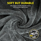 2-Pack Car Drying Towel 24"x40" - 10"x12" Detailing Pros & Home Users - 1300 GSM Microfiber Towels Absorbs Over 11lbs of Water Leaves No Streaks, Spots or Scratches Dries an Entire Vehicle