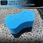 Sudz Budz® Premium Foam Ergonomic Grid Car Wash Sponge 1pc | Anti-Marring Sponge for Soap and Rinseless Washing | Cross-Cut, Easy Grip, Durable, Soft, Scratch-Free Car Cleaning and Detailing