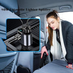 LIHAN USB C Car Charger, 12V/24V Cigarette Lighter Socket Splitter with 3 USB Ports, PD 30W Fast Charging, Compatible with iPhone, Galaxy, iPad, GPS, and More