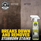 Chemical Guys Foaming Citrus Fabric Clean Carpet & Upholstery Cleaner, Ready to Use, Sprayable (for Carpets, Seats & Floor Mats), Safe for Cars, Home, Office, & More, 32 fl oz, Citrus Scent