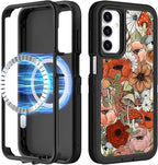 for Samsung Galaxy A15 5G Phone Case - Compatible with MagSafe Women Cute Girls Magnetic Protective Cover Girly Kawaii Mushroom Design Heavy Duty Shockproof for Samsung A15 5G Case 6.5"