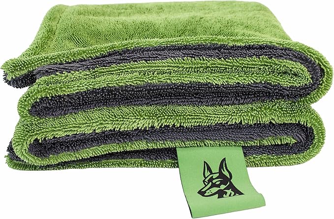 24" x 45" Extra Large Microfiber Towels for Car Drying Towel – 1200 GSM Twisted Loop Cloth, Ultra Absorbent, Streak-Free, Lint-Free, Scratch-Free, Edgeless Quick Drying Towel