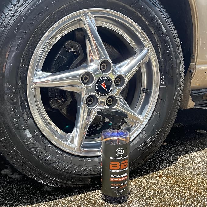 Bronze Bomber Wheel Cleaner, Tire Cleaner, & Rim Cleaner - Safe on Chrome and All Wheel Finishes - Brake Dust, Dirt, Browning, Grease, and Grime Remover
