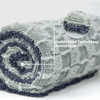 Greenfound Microfiber Towel for Cars, 1000GSM Car Drying Towel, Double Twist Pile & Edgeless Design, No Streaks, Scratches, or Water Spots, Soft and Absorbent, 18"×24", Check Silver&Grey