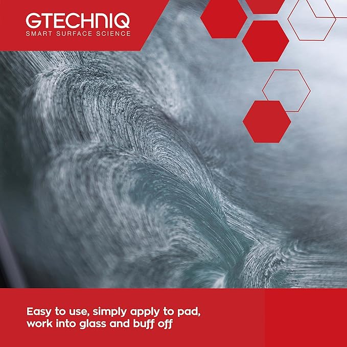 Gtechniq G4 Nanotech Windshield Polish, 3.4 fl oz | Removes Stubborn Dirt and Grime, Removes Water Spots and Tarnishes, Clinically Clean Smear and Scratch-Free Finish