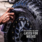 Slick Products Shine & Protectant Spray 17.35 FL OZ. - High Gloss Clear Coating Renew Vinyl, Plastic, Rubber, Trim, Tire, Car, Truck, Motorcycle, Dirt Bike