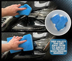Sudz Budz® Premium Grid Car Wash Sponge 2pc Jumbo/Ergonomic | Anti-Marring Sponge for Soap and Rinseless Washing | Soft, Scratch-Free, Durable Foam. Cross-Cut Sponges for Cleaning and Detailing