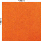Tricol Clean 50PK Profesional Resuable Lint Free Microfiber Edgeless Cleaning Cloth Cleaning Rags,Absorbent Microfiber Wipes for Housekeeping, Car Cleaning (12 * 12 Inches) (orange1)