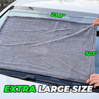 SHSCLY Dual-Sided Microfiber Car Drying Towel – Professional Control, Streak-Free Finish, No Dragging or Heavy Feel, Safe for Paint, Glass & Coatings (26.8" × 32.3")