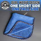 Chemical Guys Professional Grade Premium Microfiber Towels for Cars, Blue, 16" x 16", Ultra-Soft and Scratch-Free Car Detailing Cloths for Trucks, Motorcycles, and More - 3 Pack