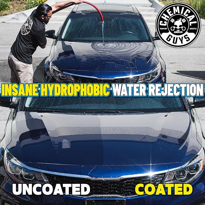 Chemical Guys WAC23016 HydroCharge High-Gloss Hydrophobic SI02 Ceramic Spray Coating (Works on Car, Truck, SUV, RV, Boat and Motorcycle Paint), 16 fl. oz, Blue