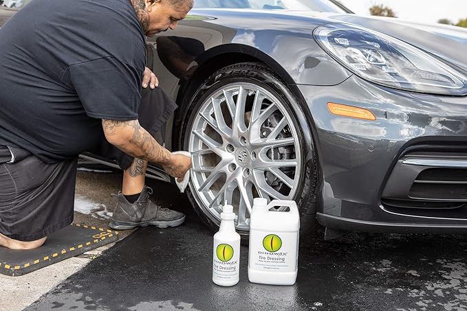 Dinowax Tire Dressing | High Gloss Long Lasting Automotive Dressing | Professional-Grade (640 Oz)