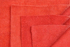 Eurow Ultrasonic Cut 300 GSM Microfiber Cleaning Towels, Streak-Free, Lint-Free, Ultra Absorbent, Scratch-Safe, for Auto Detailing, Home, Kitchen & Multipurpose Use, 16x16, 12-Pack, Red