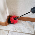 Bring It On Cleaner Drill Brush Attachment Set Three Brushes| Power Scrubber Brush Cleaning Kit | Plus 6 Inch Extension, Use On Grout, Cars, Bathroom Surfaces, Tile, Baseboard, Shower and Tubs