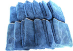 Maxshine 12 Pack Microfiber Towel - 600GSM Ultimate Crazy with Silver Silk Border, Dark Blue, 16”x24” (40x60cm) - Rinse-Free, Scratch-Free Drying Towels for Cars - Ideal for Car Detailing