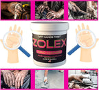 Zolex Water Activated Hand Cleaner and Grease Remover - Stain Remover for Mechanics| Non-Toxic, Petroleum-Free | EZ Carry 3/4 lb Jar (Pack of 8)