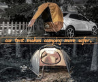 Hasika SUV Tailgate Tent - 2 Person Car Camping Awning, 3000mm Waterproof & UPF 50+ -Portable Hatchback Tent for Couples & Pet Owners, 2-Min Setup Road Trip Essentials Yellow