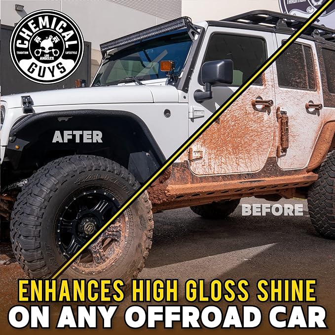 Chemical Guys Tough Mudder Foaming Truck, Off Road, ATV and RV Heavy Duty Wash Soap, (Works with Foam Cannons, Foam Guns or Bucket Washes), 2 x 16 fl oz, Lemon Scent - CWS2021602