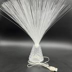 14 inch Corded Fiber Optic Mood Novelty Lamps Lighting Lite with Color-Changing Crystals Base (1)