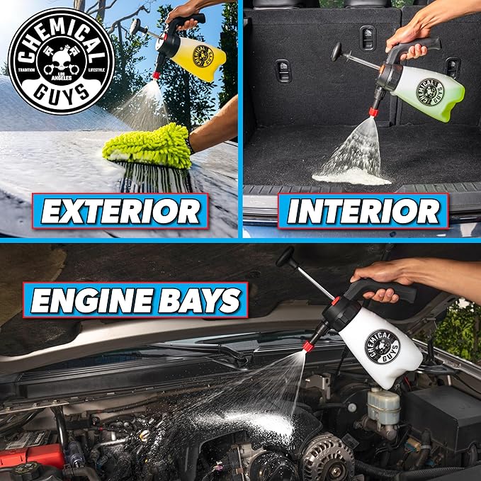 Chemical Guys ACC504 Mr. Sprayer Foamer - Foaming Pump Sprayer, for Wheels and Tires, Leather, Fabric, Floor Mats, Undercarriage, Outdoor, Gardening, and More (Works with Foaming Products) 50 fl oz