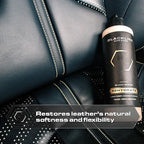 Blackline Leather Cleaner and Conditioner Care Kit with Microfiber Towel and Applicator Pad, Gentle APC and Leather Rehydrate, 2 16 Fl Oz Bottles for Leather Car Interiors