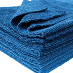 Eurow Ultrasonic Cut 300 GSM Microfiber Cleaning Towels, Streak-Free, Lint-Free, Ultra Absorbent, Scratch-Safe, for Auto Detailing, Home, Kitchen & Multipurpose Use, 16x16, 12-Pack, Blue