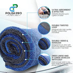 Polish Pro Microfiber Car Drying Towel, Set of 3pcs: X-Large 35"x 24" + Small 16"x16" + Free Wash Mitt, Ultra Absorbent, Microfiber Drying Towel for Cars. 1400GSM.