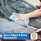 FIXSMITH Microfiber Cleaning Cloth, Pack of 12, Shop Towels Bulk, Microfiber Towels for Cars, Lint Free, Scratch-Free Cleaning Cloths, Cleaning Rags for Housekeeping, 11.5 x 11.5 inch