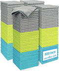 AIDEA Microfiber Cleaning Cloth-800PK, Soft Microfiber Towels for Cars, Absorbent Cleaning Rags, Lint-Free Streak-Free Wash Cloths for House, Kitchen, Window(12in.x12in)