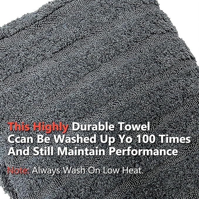 SEAMETAL Microfiber Towels for Cars Drying Towels Car Detailing 35"x 24" Extra Large Ultra Absorbent for Cars and Trucks, Without Streaks, Scratches, or Water Spots (1 Pack Gray)