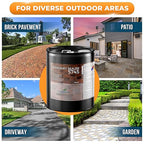 DeckGeneral High Gloss Masonry Sealer 5745 - Heavy Duty Outdoor Concrete Sealer - Multi-Purpose Acrylic-Based Waterproof Coating for Bricks, Mortar, Patio, Stairs, Walls, Pavement Etc. - 5 Gallon