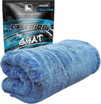 The Goat V2 - Heavy Duty Absorbent Microfiber Drying Towel, 70/30 Premium Korean Quality, for Cars Detailing, Trucks, SUV's, 27.5x27.5 inches, Twist Loop, 2300 GSM, Blue